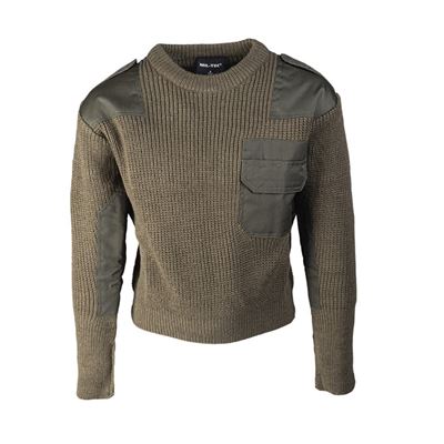 Maglione bambino COMMANDO con tasca VERDE