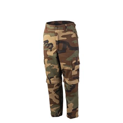 Pantaloni da bambino US BDU ZIP-OFF WOODLAND MIL-TEC® 12030020 3