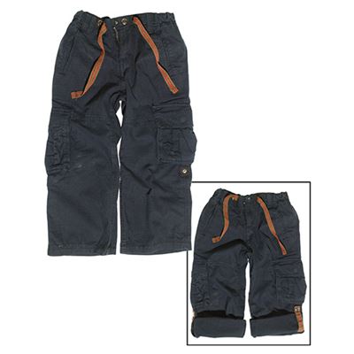 Pantaloni per bambini RANGER prelavati NERI