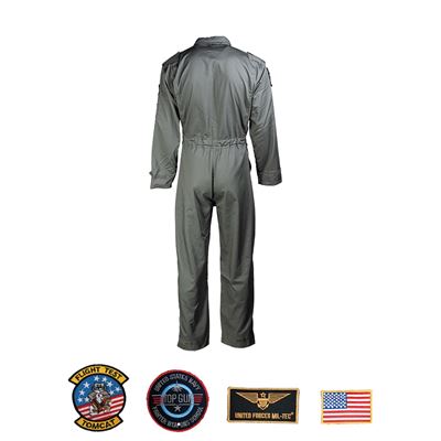 Tuta da bambino in stile pilota americano con toppe VERDE MIL-TEC® 12033001 2