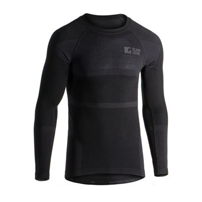 Maglietta a maniche lunghe Merino Seamless NERA