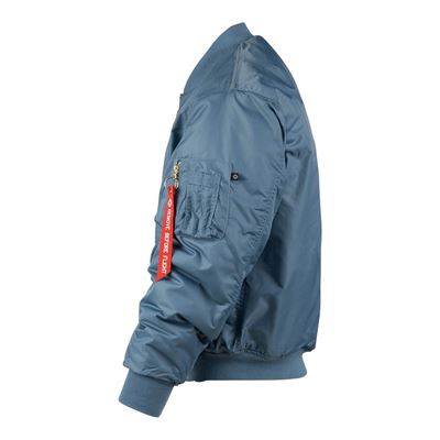 Giacca da pilota US MA1 BOMBER in denim vintage AZZURRO FOSTEX 1214011-VD 2