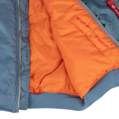 Giacca da pilota US MA1 BOMBER in denim vintage AZZURRO FOSTEX 1214011-VD 11