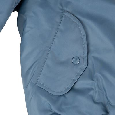 Giacca da pilota US MA1 BOMBER in denim vintage AZZURRO FOSTEX 1214011-VD 10