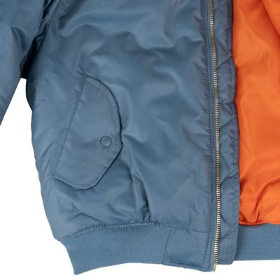 Giacca da pilota US MA1 BOMBER in denim vintage AZZURRO FOSTEX 1214011-VD 9