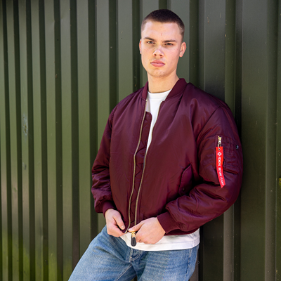 Giacca da pilota US MA1 BOMBER MAROON - VIOLA FOSTEX 1214011-M 8