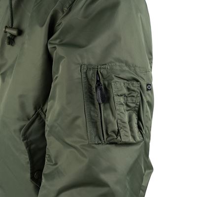 Giacca bomber MA1 con cappuccio VERDE FOSTEX 121411OL 7