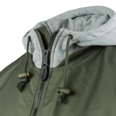 Giacca bomber MA1 con cappuccio VERDE FOSTEX 121411OL 6
