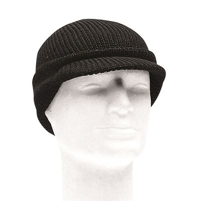 Cappello US JEEP GI lavorato a maglia POLIACRILICO NERO