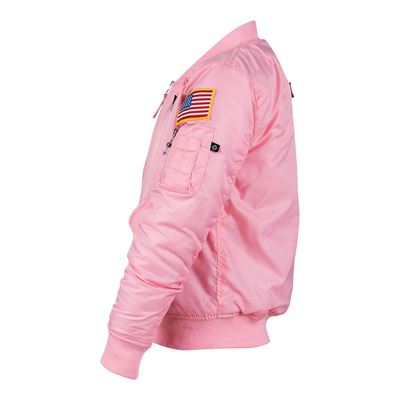 Giacca MA-1 per bambini con toppe ROSA FOSTEX 121432 2