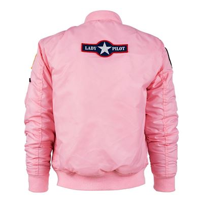 Giacca MA-1 per bambini con toppe ROSA FOSTEX 121432 9