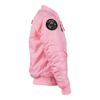 Giacca MA-1 per bambini con toppe ROSA FOSTEX 121432 8