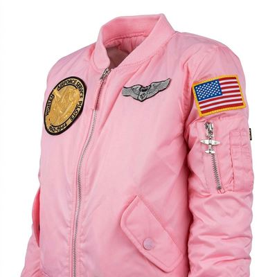 Giacca MA-1 per bambini con toppe ROSA FOSTEX 121432 7