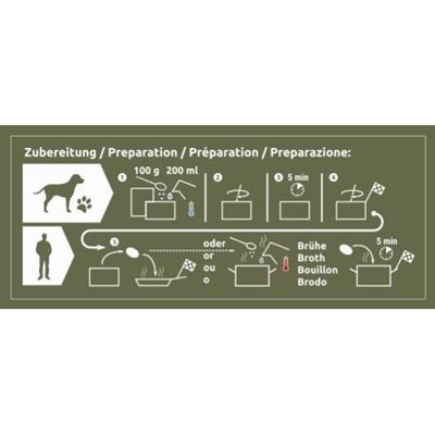 Porzione alimentare FOOD-4DOX 2 porzioni 200 g CONVAR™ Feldküche 121620 4