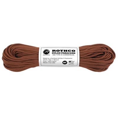 Corda PARACORD nylon 550LB ø 4 mm / 30 m MARRONE