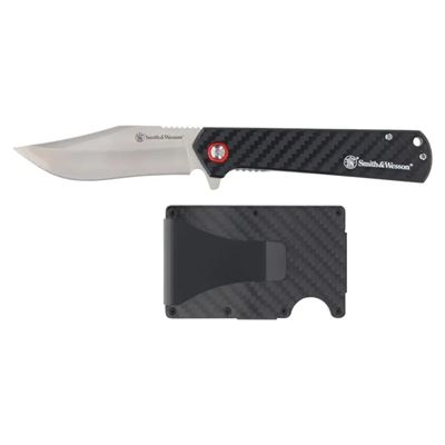 Set coltello pieghevole e fermasoldi