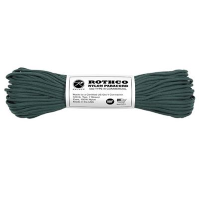 Corda PARACORD nylon 550LB ø 4 mm / 30 m VERDE SCURO
