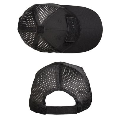 Cappellino da baseball con rete NERO MIL-TEC® 12317602 2