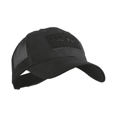 Cappellino da baseball TRUCKER con rete NERO