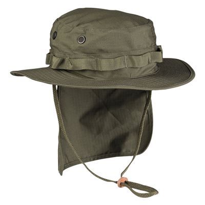 Cappello JUNGLE con collo rip-stop VERDE