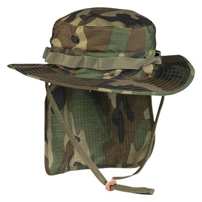 Cappello JUNGLE con colletto rip-stop WOODLAND