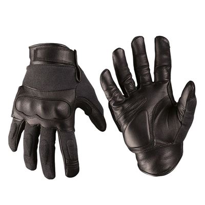 Guanti TACTICAL pelle/aramide NERI