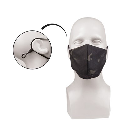 Mascherina V-SHAPE rip-stop MULTITARN®BLACK MIL-TEC® 12670469 2