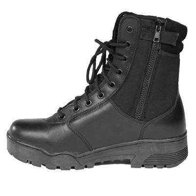 Scarpe TACTICAL CORDURA alte con cerniera YKK NERE