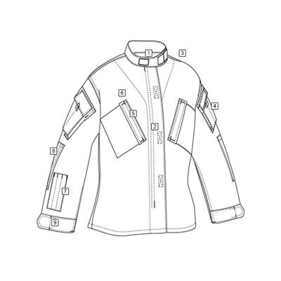 Camicia TRU P/C rip-stop VERDE TRU-SPEC 12840 2