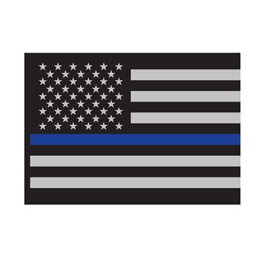 Adesivo bandiera USA con linea BLU