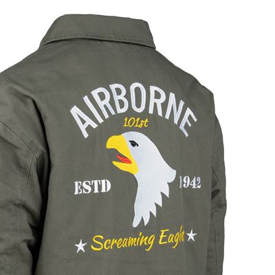 Giacca HERITAGE AIRBORNE con ricamo VERDE FOSTEX 129806 3