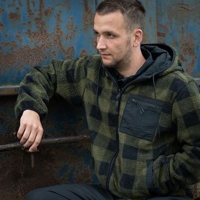 Giacca reversibile SHERPA SOFTSHELL NERO/VERDE FOSTEX 129846BLKOG 9