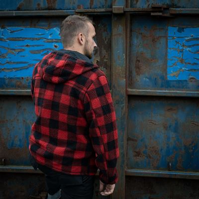 Giacca reversibile SHERPA SOFTSHELL NERO/ROSSO FOSTEX 129846BLKRED 10