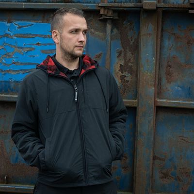 Giacca reversibile SHERPA SOFTSHELL NERO/ROSSO FOSTEX 129846BLKRED 9