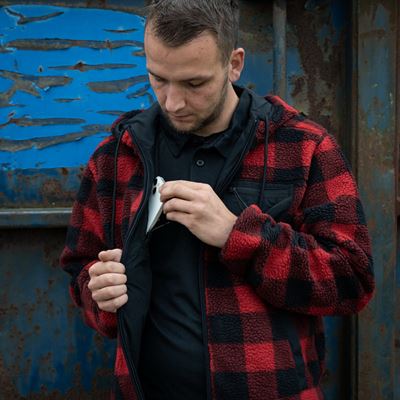 Giacca reversibile SHERPA SOFTSHELL NERO/ROSSO FOSTEX 129846BLKRED 6