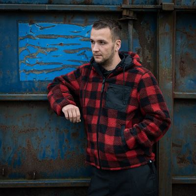 Giacca reversibile SHERPA SOFTSHELL NERO/ROSSO FOSTEX 129846BLKRED 12