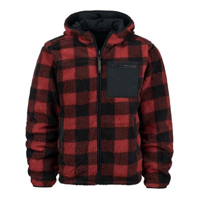 Giacca reversibile SHERPA SOFTSHELL NERO/ROSSO