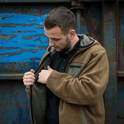 Giacca reversibile SHERPA SOFTSHELL COYOTE/VERDE FOSTEX 129846COYRG 9