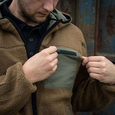 Giacca reversibile SHERPA SOFTSHELL COYOTE/VERDE FOSTEX 129846COYRG 5