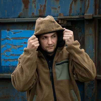 Giacca reversibile SHERPA SOFTSHELL COYOTE/VERDE FOSTEX 129846COYRG 4