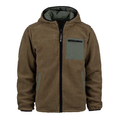 Giacca reversibile SHERPA SOFTSHELL COYOTE/VERDE