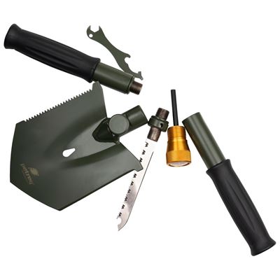 Paletta SURVIVAL II 7v1 pieghevole VERDE