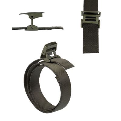 Cintura elastica per pantaloni QUICK con fibbia in plastica YKK® VERDE MIL-TEC® 13121501 2