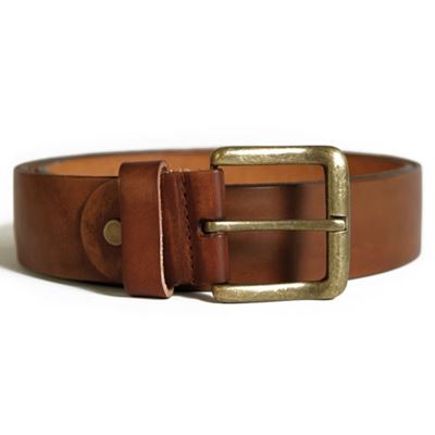 Cintura in pelle per pantaloni MARRONE