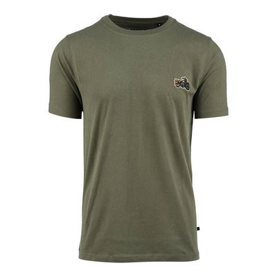 Maglietta WWII con motocicletta Liberator WLA Badge VERDE FOSTEX 133651 2