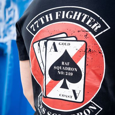 Maglietta 77th Aces Fighter Squadron NERA FOSTEX 133663 4