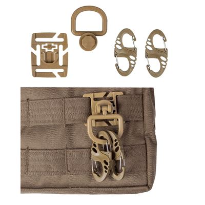 Set di moschettoni e fissaggi ULTIMATE COYOTE MIL-TEC® 13457605 2