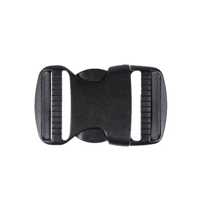 Fibbia in plastica 38 mm di ricambio NERA