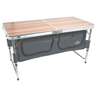 Tavolo pieghevole da campeggio - piano in formica effetto legno Cattara 13481 2