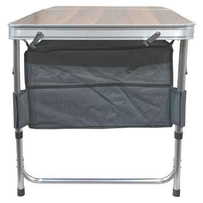 Tavolo pieghevole da campeggio - piano in formica effetto legno Cattara 13481 7